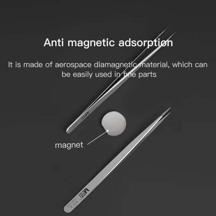 MaAnt Hand-Polished Non-Magnetic Stainless Steel Tweezers(K) - Tweezers by MaAnt | Online Shopping South Africa | PMC TechLife | Buy Now Pay Later Mobicred