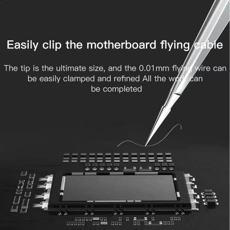 MaAnt Hand-Polished Non-Magnetic Stainless Steel Tweezers(A) - free shipping - PMC TechLife - Order now!