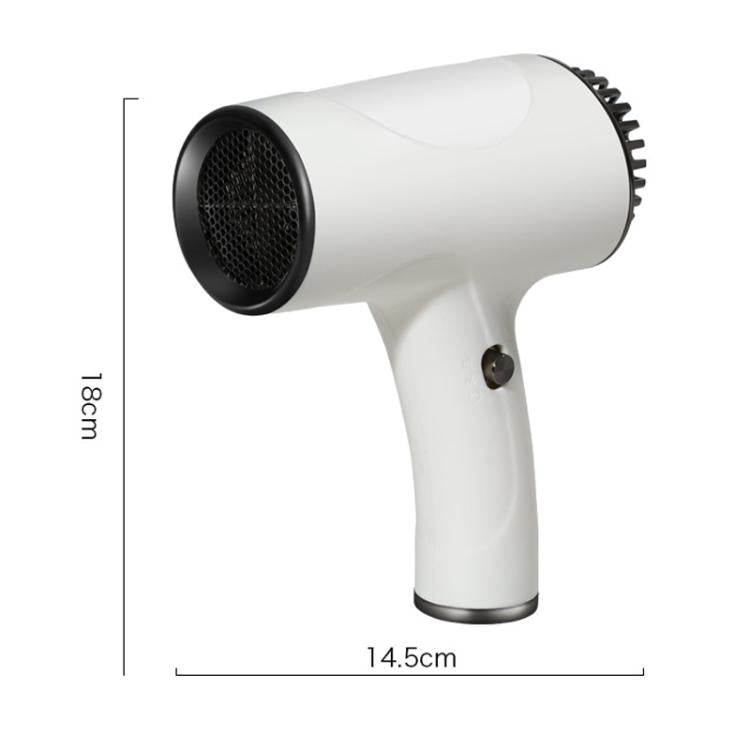 Rechargeable Wireless Hair Dryer Negative Ion Hot and Cold Wind Versatile Hairdressing Tools US Plug(White) - free shipping - PMC TechLife - Order now!