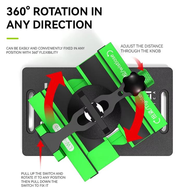 LUOWEI LW-021Pro Cell Phone Back Cover Removal and Screen Replacement 2 In 1 Rotary Jig - free shipping - PMc TechLife - Order now!