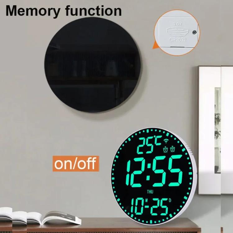 Wifi App Control LED Digital Wall Clock With RGB Light Multi-Functional Alarm Clock(Black Shell Black Surface) - free shipping - PMc TechLife - Order now!