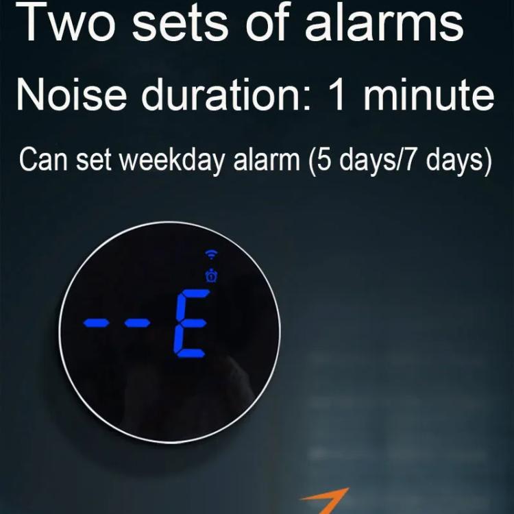 Wifi App Control LED Digital Wall Clock With RGB Light Multi-Functional Alarm Clock(White Shell Cloth Surface) - free shipping - PMc TechLife - Order now!