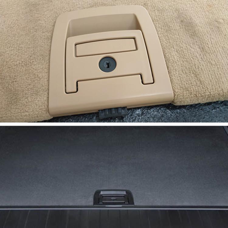 For BMW X5 E70 / X6 E71 E72 Car Boot Handle Inside Trunk Lid Bottom Plate Handle 51479120283(With Lock Hole Black) - Door Handles by PMc TechLife | Online Shopping South Africa | PMc TechLife | Buy Now Pay Later Mobicred