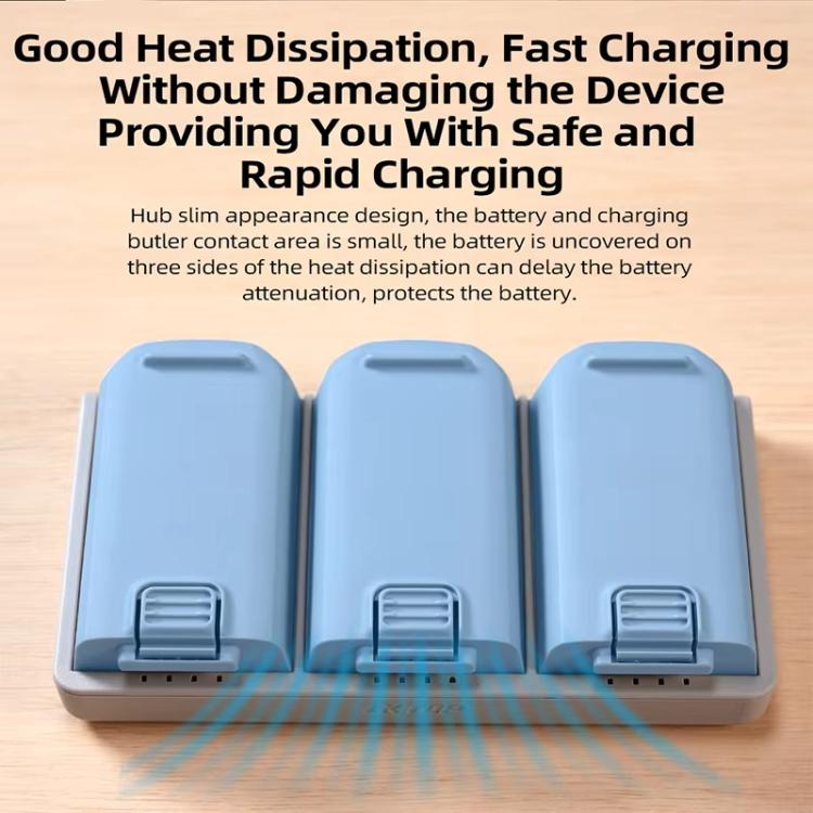 For DJI Neo Battery LKTOP Three-Way Charger 65W Fast Charging Hub(Gray) - free shipping - PMC TechLife - Order now!