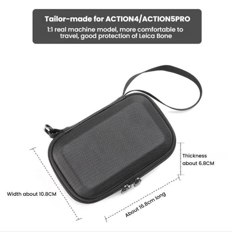 BKANO For DJI Osmo Action 3 / 4 / 5 Pro Storage Bag Sports Camera Handbag(Black) - free shipping - PMC TechLife - Order now!