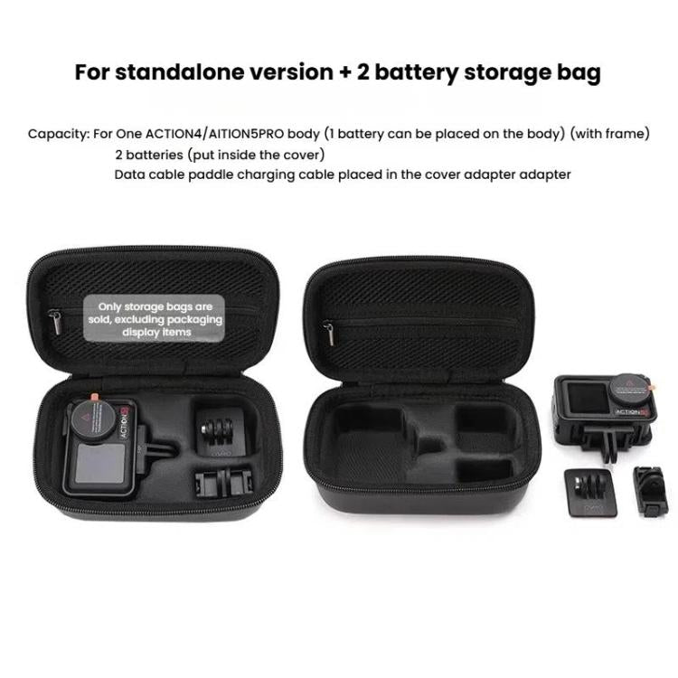 BKANO For DJI Osmo Action 3 / 4 / 5 Pro Storage Bag Sports Camera Handbag(Black) - free shipping - PMC TechLife - Order now!
