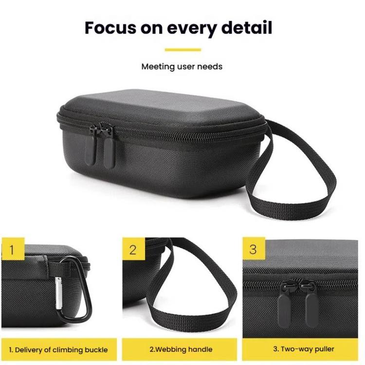 BKANO For DJI Osmo Action 3 / 4 / 5 Pro Storage Bag Sports Camera Handbag(Black) - free shipping - PMC TechLife - Order now!
