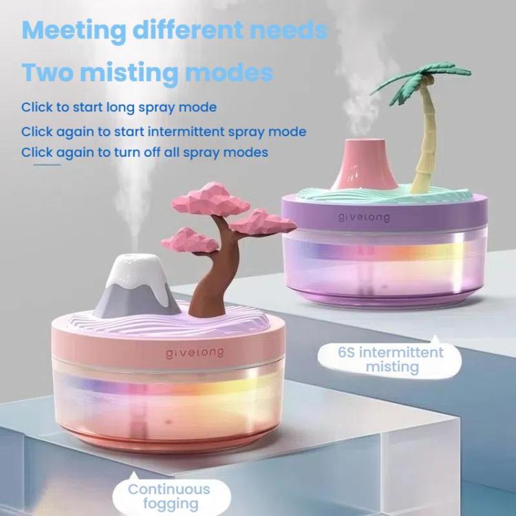 Givelong Mini Portable Landscape Humidifier Plant Pot Hydrator Mister USB Car Spray Aromatherapy Diffuser(Cactus) - free shipping - PMC TechLife - Order now!
