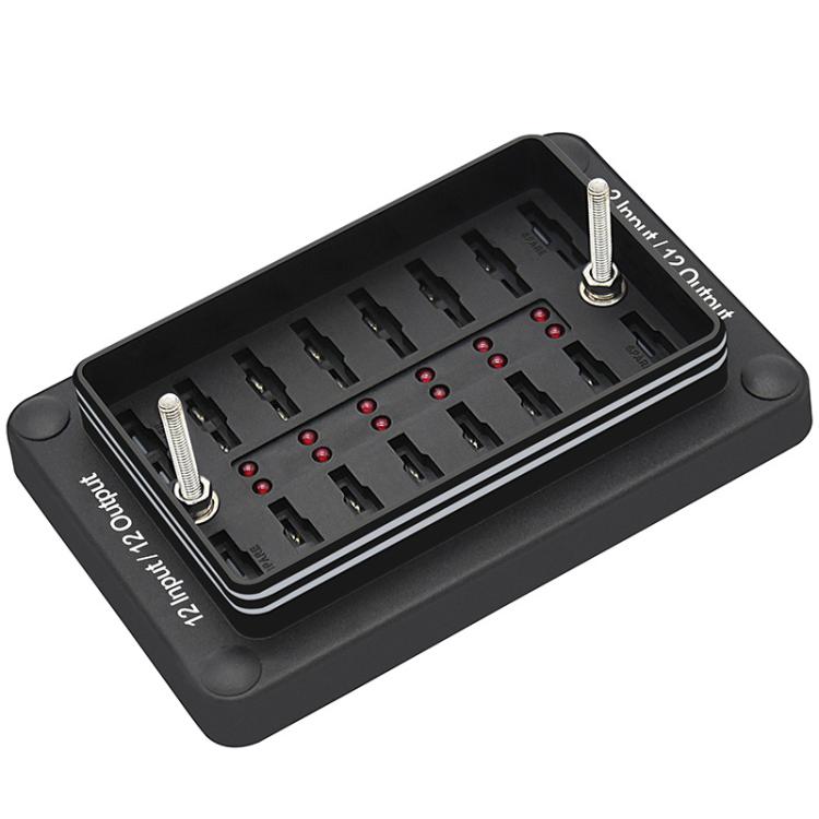 One In And One Out 12-Way Fuse Box LED Indicator With Sticker(ZH-1704B2) - Fuse by PMc TechLife | Online Shopping South Africa | PMc TechLife | Buy Now Pay Later Mobicred