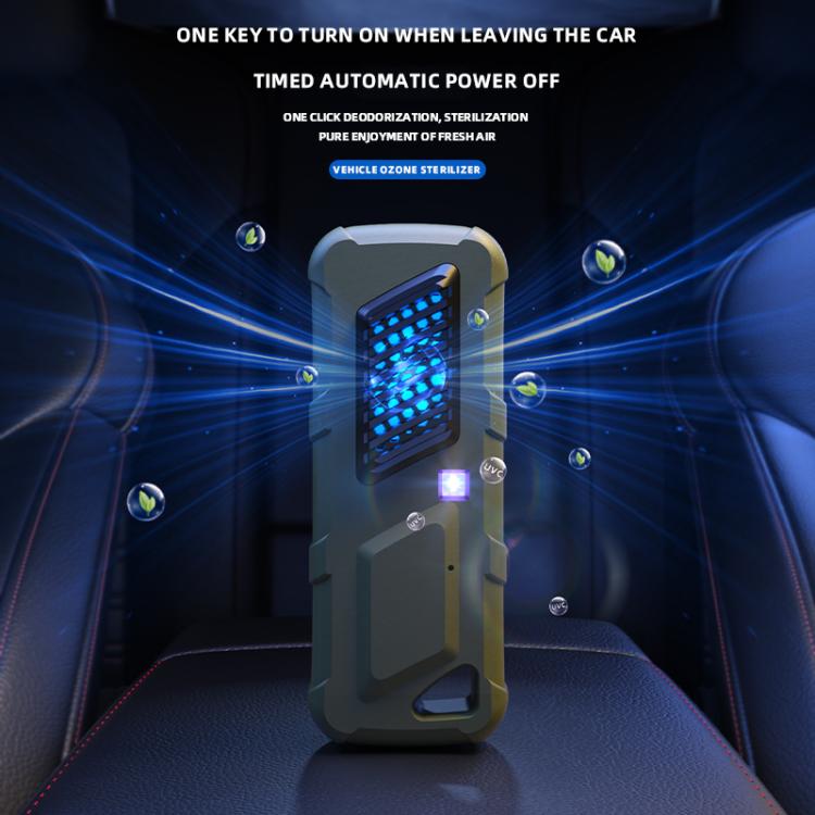 Car Air UVC Deodorizer USB Charging Ozone Purifier(Green) - Air Purifier by PMc TechLife | Online Shopping South Africa | PMc TechLife | Buy Now Pay Later Mobicred