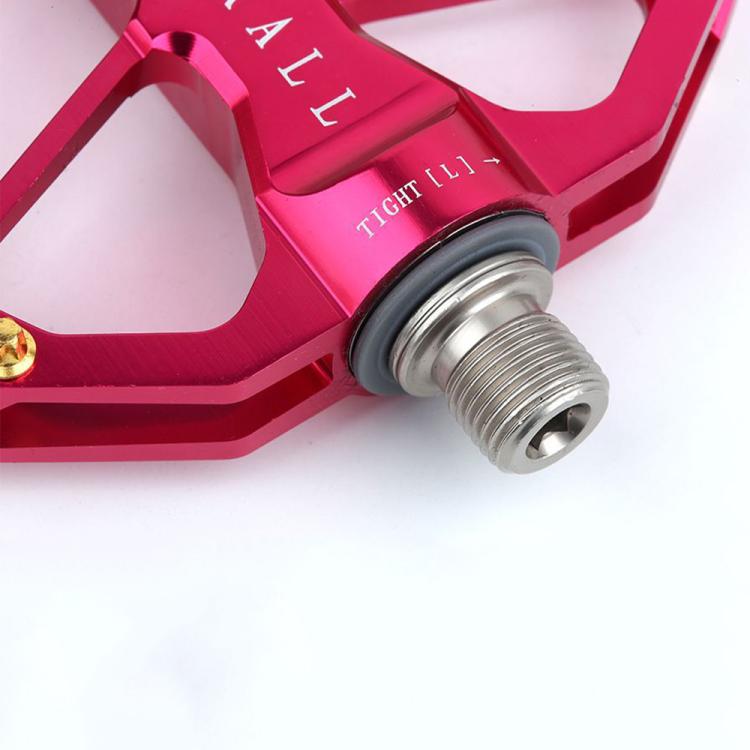 RACEWORK D029 CNC Triple Bearing Hollow Anti-slip Bicycle Pedals(Purple) - free shipping - PMc TechLife - Order now!