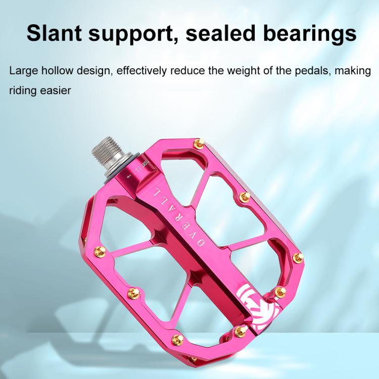 RACEWORK D029 CNC Triple Bearing Hollow Anti-slip Bicycle Pedals(Black) - free shipping - PMc TechLife - Order now!
