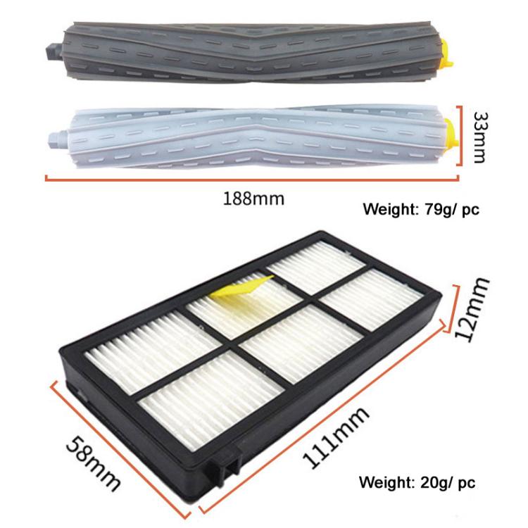 23pcs /Set For IRobot Roomba 800/900 Series Vacuum Cleaner Accessories Main Brush Filter Side Brush - For iRobot Accessories by PMc TechLife | Online Shopping South Africa | PMc TechLife | Buy Now Pay Later Mobicred