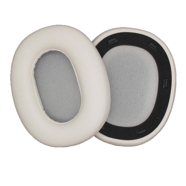 For Edifier W830NB 1pair Bluetooth Headset Leather Sponge Cover Earmuffs(White) - Earmuff & Pad by PMc TechLife | Online Shopping South Africa | PMc TechLife | Buy Now Pay Later Mobicred