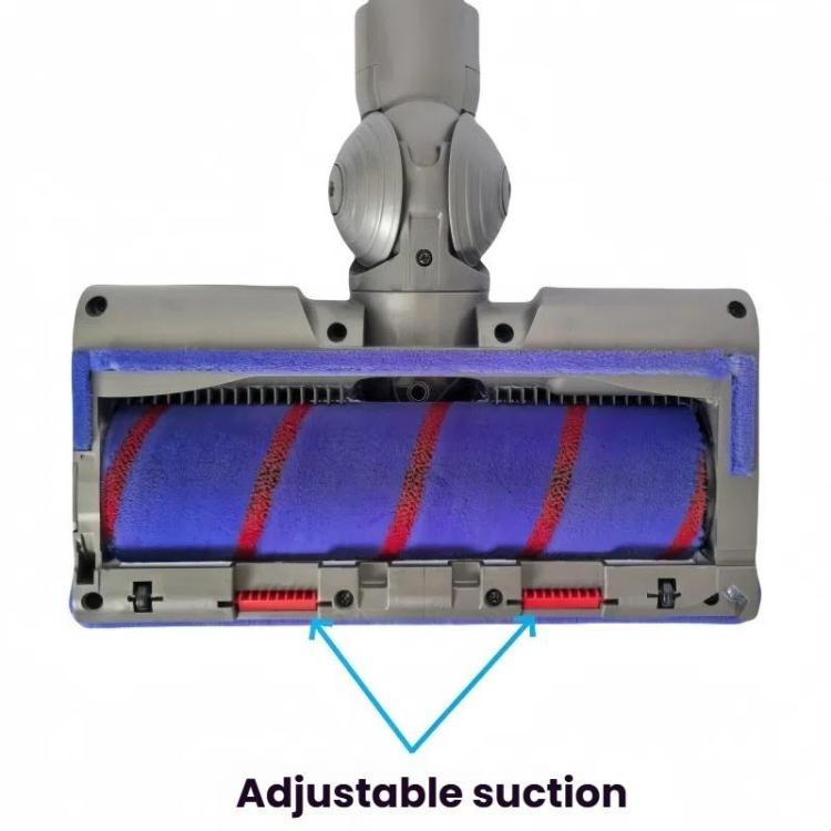 Adjustable Suction Floor Brush for Dyson V7 / V8 / V10 / V11 / V15 / G5 Vacuum Cleaners, Spec: Soft Head+Bristle Roller Set - free shipping - PMc TechLife - Order now!