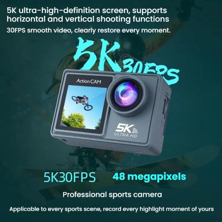 M40R With Remote Control 5K Action Camera Anti-Shake Outdoor HD Shooting Cycling Recorder Under Dive Camera - free shipping - PMC TechLife - Order now!