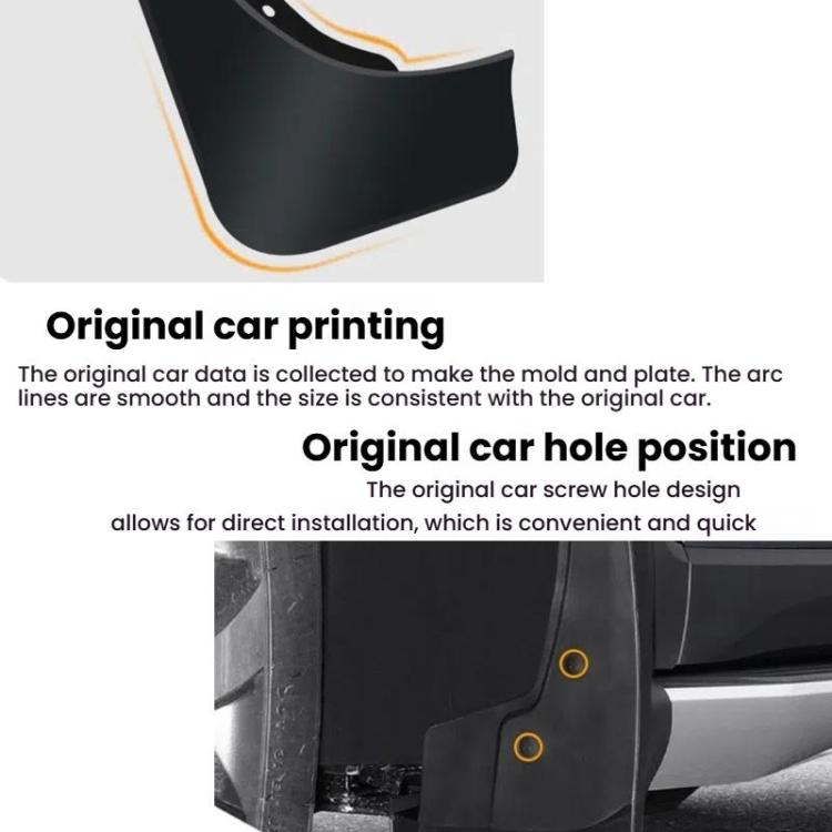 For SEAT Ateca/Volkswagen Jetta VS5 Car Tire Soft Rubber Fender(Black) - Wheels Tires & Parts by PMc TechLife | Online Shopping South Africa | PMc TechLife | Buy Now Pay Later Mobicred