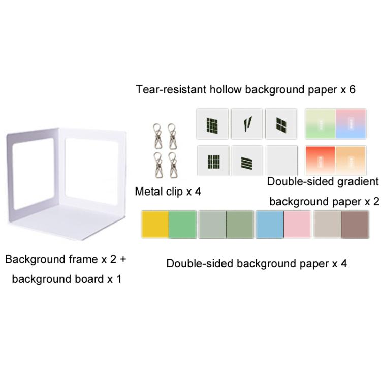19pcs /Set 3D Shooting Background Board Live Broadcast Product Photography Props, Size: 35cm - free shipping - PMC TechLife - Order now!