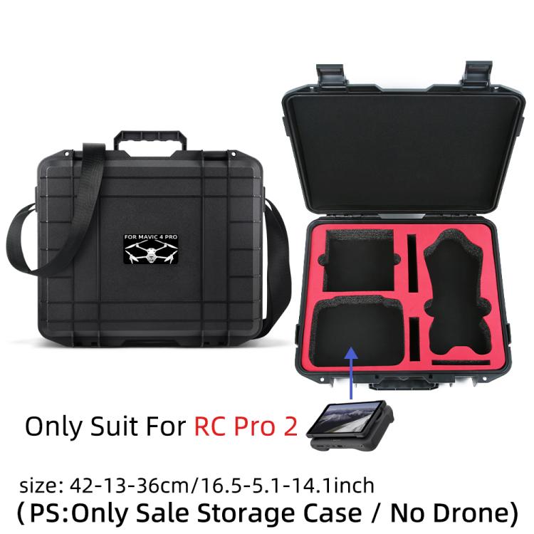 For DJI Mavic 4 Pro Creator Combo RC Pro 2 Explosion-Proof Case Storage Box Suitcase With Shoulder Strap(White Pattern) - free shipping - PMC TechLife - Order now!