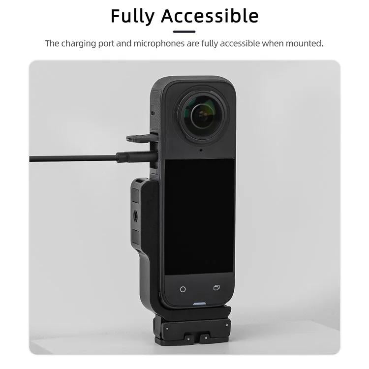 For Insta360 X5 / X4 Sunnylife X4-ZJ826 L-shape Conversion Bracket Magnetic Adaptor Expansion Accessory(Black) - free shipping - PMC TechLife - Order now!