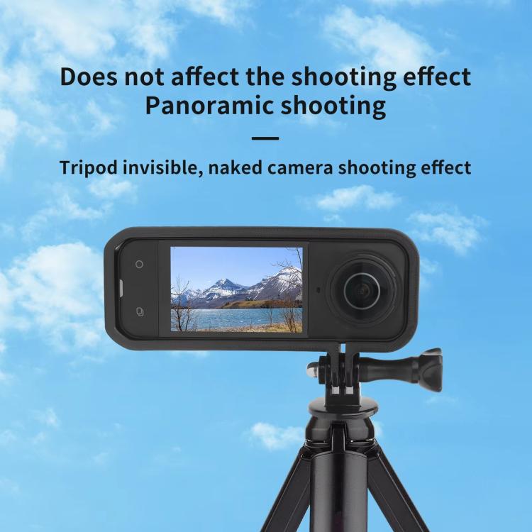 For Insta360 X5 360 Camera CQT Expandable Protective Cage Shockproof Case Vertical Black - free shipping - PMC TechLife - Order now!