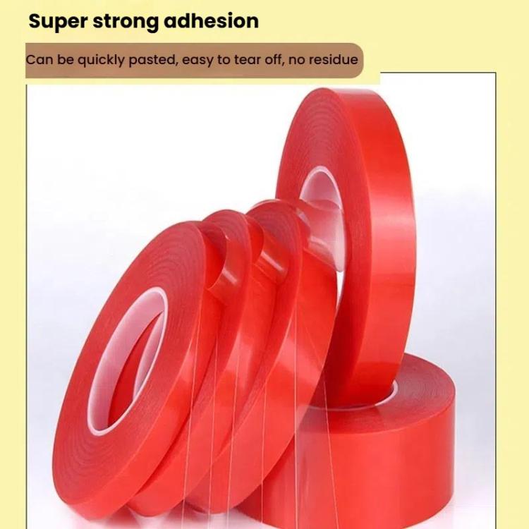5rolls 0.2mm Thick Acrylic Polyester PET Double Sided Adhesive Tape, 10m/roll, Width: 5mm - free shipping - PMC TechLife - Order now!