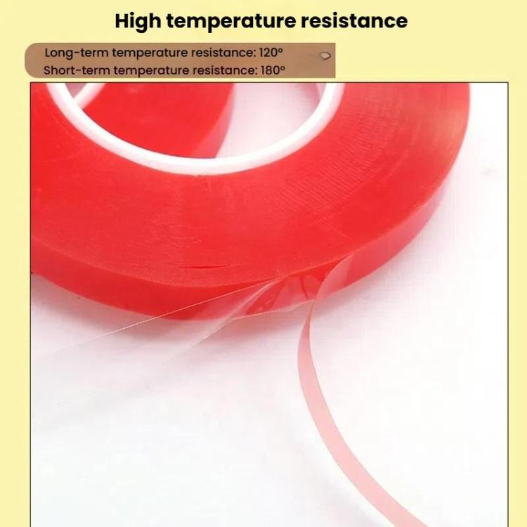 5rolls 0.2mm Thick Acrylic Polyester PET Double Sided Adhesive Tape, 10m/roll, Width: 10mm - free shipping - PMC TechLife - Order now!
