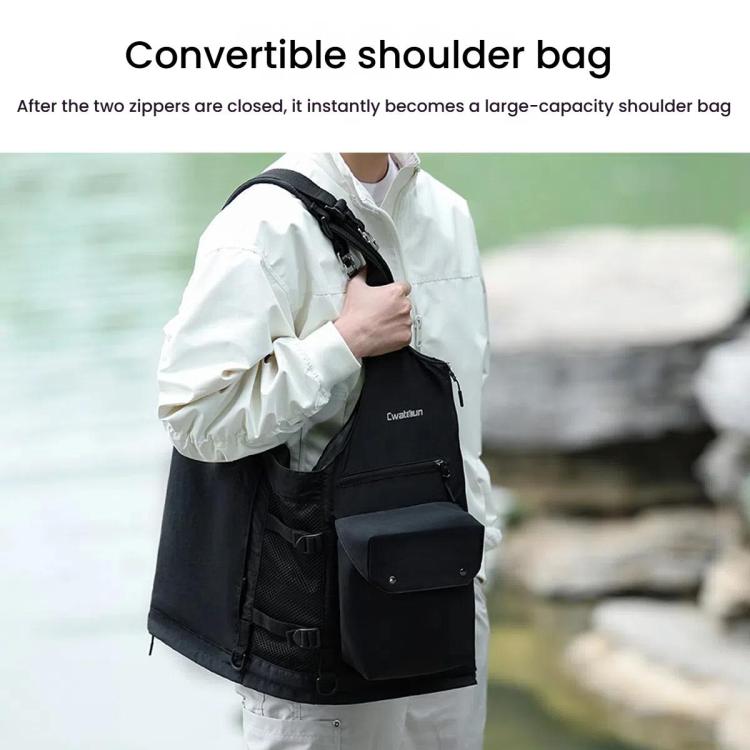 Cwatcun D192 Multifunctional Vest Outdoor Lightweight Comfortable Camera Bag - free shipping - PMC TechLife - Order now!