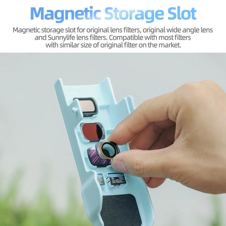For DJI Osmo Pocket 3 Sunnylife OP3-K990 Protective Cover Body Filter Storage Top Cover Protective Case(Blue) - free shipping - PMC TechLife - Order now!