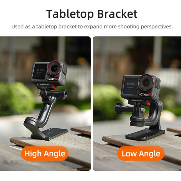 Sunnylife MJ996 Sports Camera Multi-Axis Rotating Magnetic Mount(Black) - free shipping - PMC TechLife - Order now!