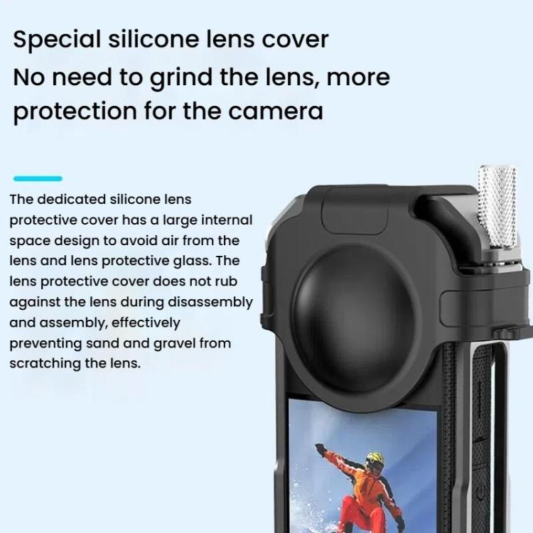 For Insta360 X3 HEPAIL AC62 Metal Rabbit Cage Magnetic Suction Horizontal Vertical Protective Frame - free shipping - PMC TechLife - Order now!