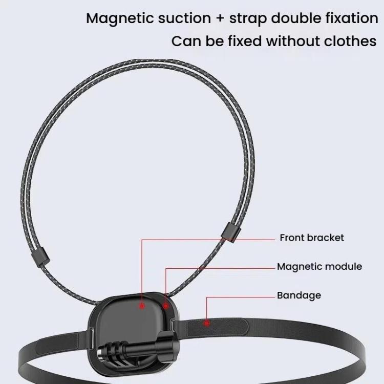 HEPAIL AC76 Action Camera Mobile Phone Magnetic Neck Strap Mount - free shipping - PMC TechLife - Order now!