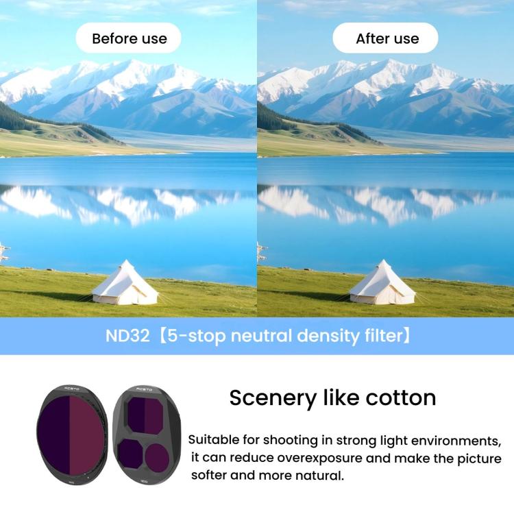 For DJI Mavic 4 Pro RCSTQ Lens Filter, Style: CPL+ND8/PL+ND16/PL+ND32/PL - free shipping - PMC TechLife - Order now!