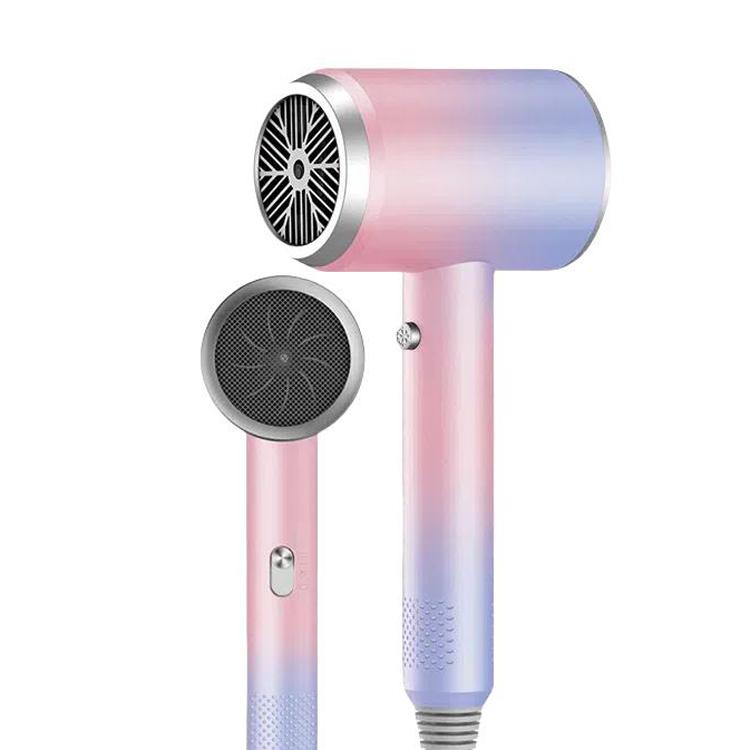 High-Speed Hair Dryer Salon & Home Blow Dryer with Blue Light Ionic Technology UK Plug(Gradient Purple) - free shipping - PMC TechLife - Order now!