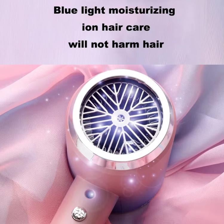 High-Speed Hair Dryer Salon & Home Blow Dryer with Blue Light Ionic Technology UK Plug(Gradient Purple) - free shipping - PMC TechLife - Order now!