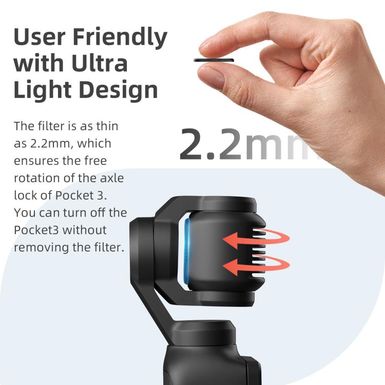 For DJI Osmo Pocket 3 aMagisn Adjustable Magnetic Filter Camera Lens Filters Mist 1/4 - free shipping - PMC TechLife - Order now!