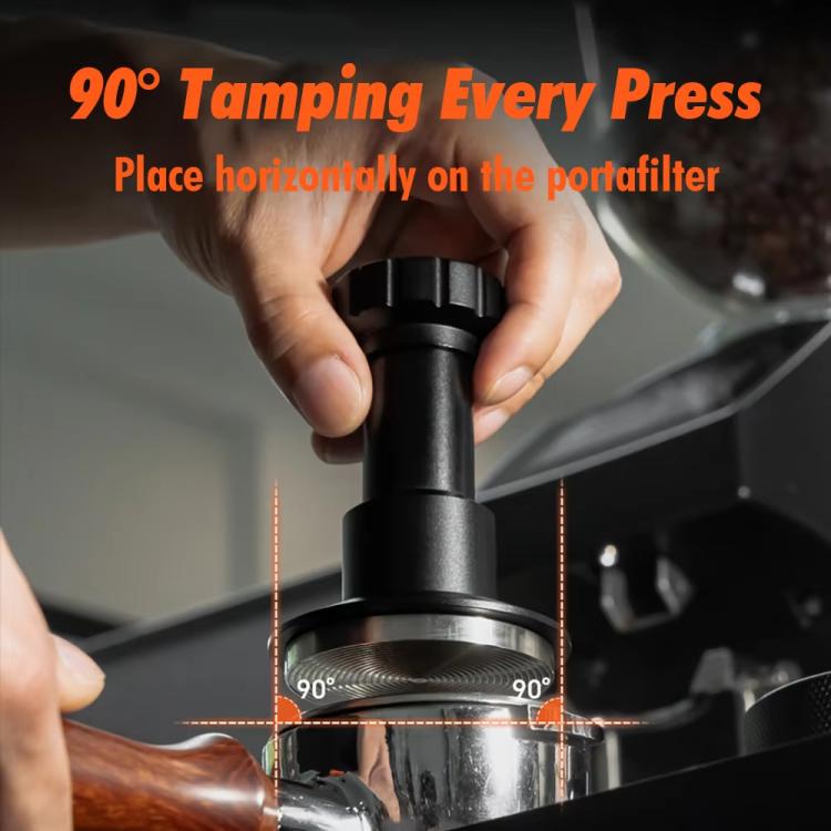 53mm Adjustable Impact Coffee Tamper with Threaded Base Spring-Loaded Espresso Tamper Tool - free shipping - PMC TechLife - Order now!