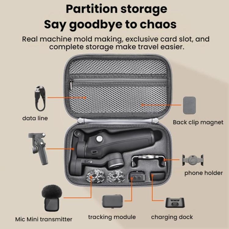 For DJI OSMO Mobile 7/7P BRDRC Mobile Panel Handheld Storage Bag(Gray) - free shipping - PMC TechLife - Order now!