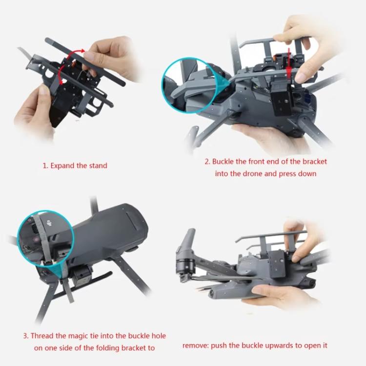For DJI Mavic 3 Drone YX Airdrop System Rechargeable Thrower Load 500g(Gray) - free shipping - PMC TechLife - Order now!