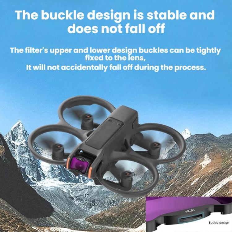For DJI Avata 2 BRDRC Aluminum Frame Filter Accessories, Specification: UV+CPL+ND16 - free shipping - PMC TechLife - Order now!