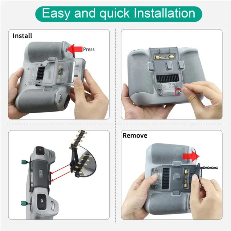 For DJI RC Controller Yagi Antenna Signal Booster Compatible With Mini 3/Mini 3 Pro/Mavic 3 Pro/Mavic 3 Classic Drones - free shipping - PMC TechLife - Order now!
