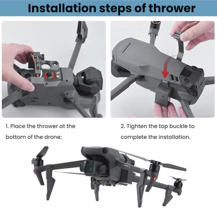 For DJI MAVIC 3/3 PRO BRDRC Drone Aerial Thrower(Dark Gray) - free shipping - PMC TechLife - Order now!