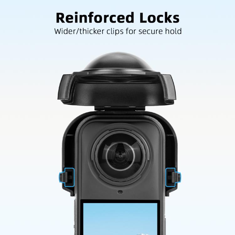 For Insta360 X5 Camera Flymile Lens Protective Cover Dustproof & Scratch-Resistant Anti-Fall Protector Cap(Black) - free shipping - PMC TechLife - Order now!