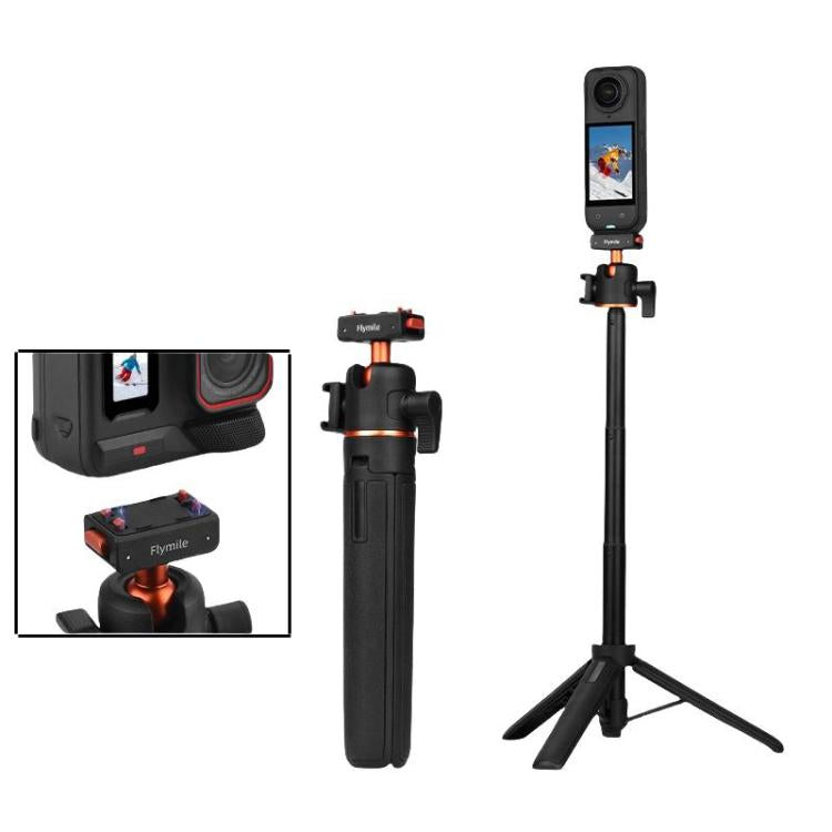 Flymile 20-54cm Magnetic Quick-Release Tripod for Insta360 Ace Pro 2/X5/X4/X3/X2/Ace Pro/Ace(Black) - free shipping - PMC TechLife - Order now!