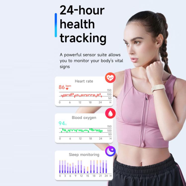 Dual PD Real-Time Heart Rate Blood Oxygen Real-Time Sleep Exercise Health Bracelet(White) - free shipping - PMC TechLife - Order now!