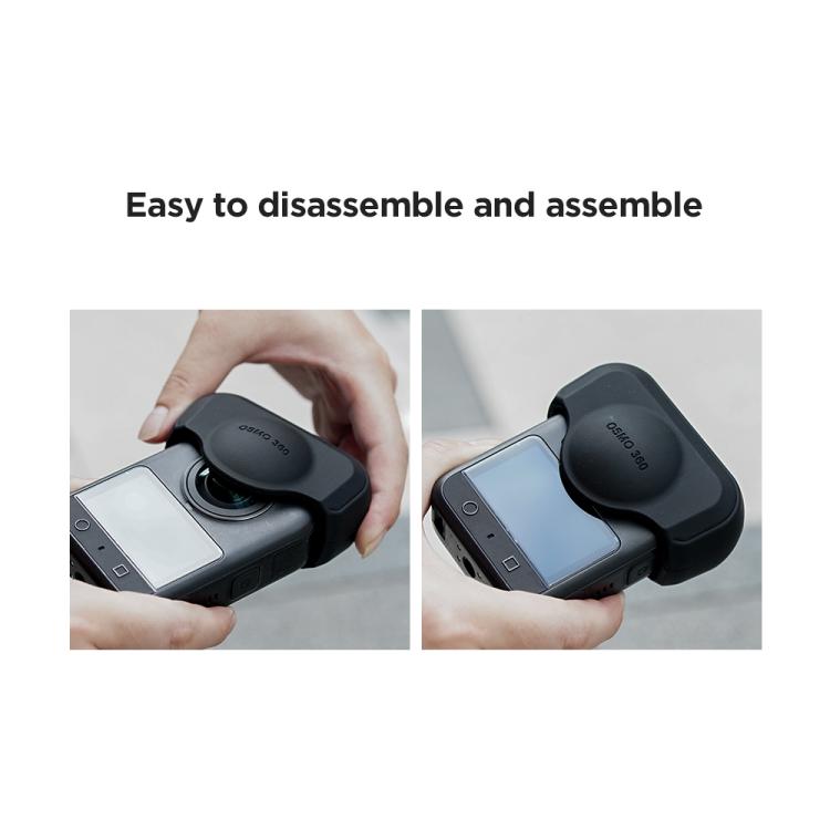 For DJI Osmo 360 Action Camera CYNOVA Silicone Lens Cap Shockproof Anti-Scratch Protective Case(Black) - free shipping - PMC TechLife - Order now!
