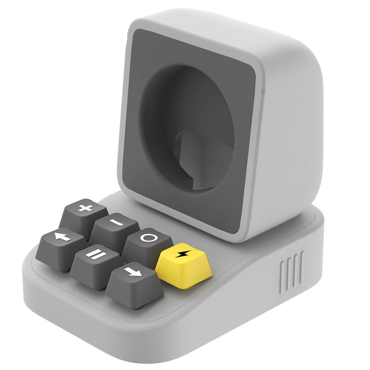For Apple Watch Typewriter Style Stand Wireless Charging Silicone Base(Gray) - free shipping - PMC TechLife - Order now!
