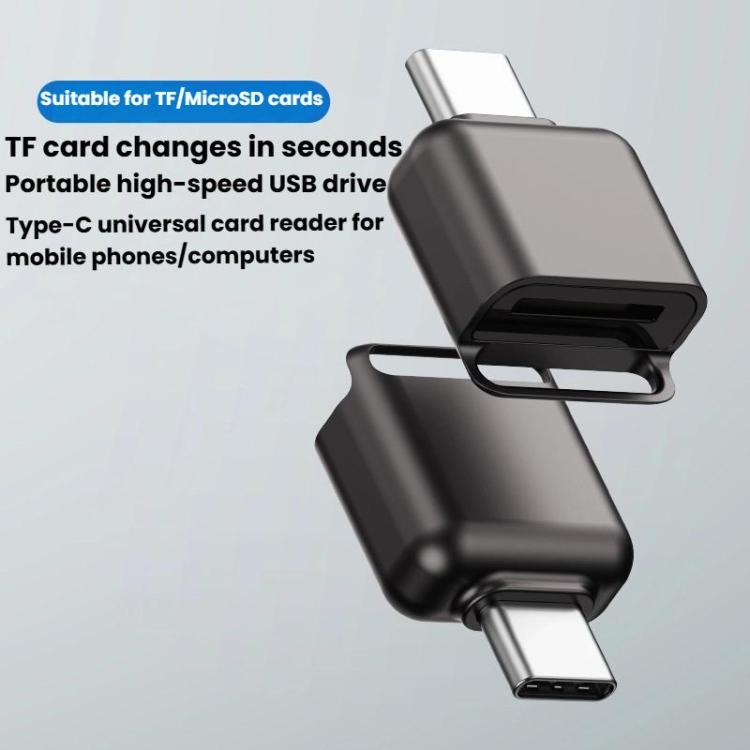 Type-C To TF / Micro SD Card Reader Memory Card Mini Adapter(Tarnish) - free shipping - PMC TechLife - Order now!