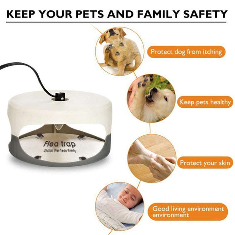 Flea Trap Pet Home Flea Lamp, Plug Type:AU Plug - Traps by PMC TechLife | Online Shopping South Africa | PMC TechLife | Buy Now Pay Later Mobicred
