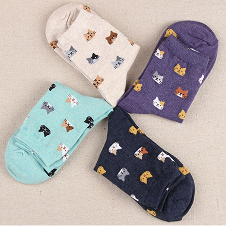 Animal Cartoon Cat Lovely for Women Cotton Socks(9) - Tube Socks by PMC Jewellery | Online Shopping South Africa | PMC Jewellery